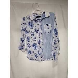 Women's Tommy Hilfiger Roll Tab Button Up Shirt Size Small